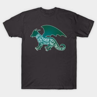 Green Dragon - Fantasy Butcher Cuts of Meat T-Shirt